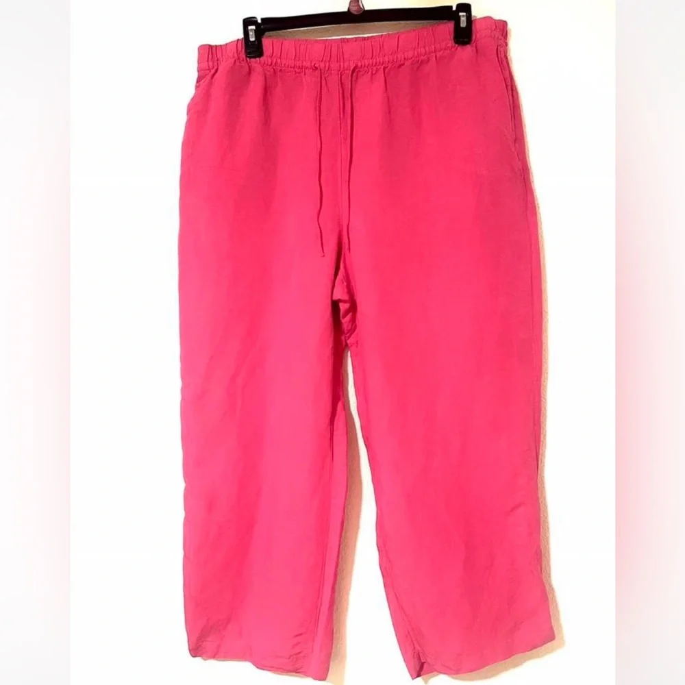 H&M Women’s Linen Blend Drawstring Casual Bottoms